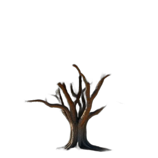 tree, hair, staff, crown transparent PNG cut-out