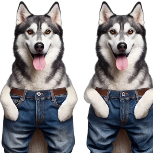 animal, jacket, 3d render, photorealistic transparent PNG cut-out