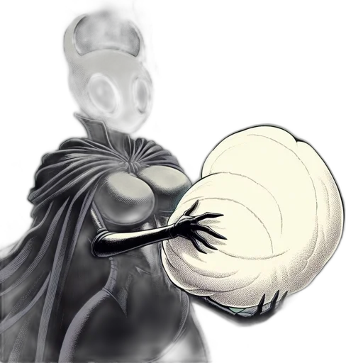 mask, hair, staff, crown transparent PNG cut-out