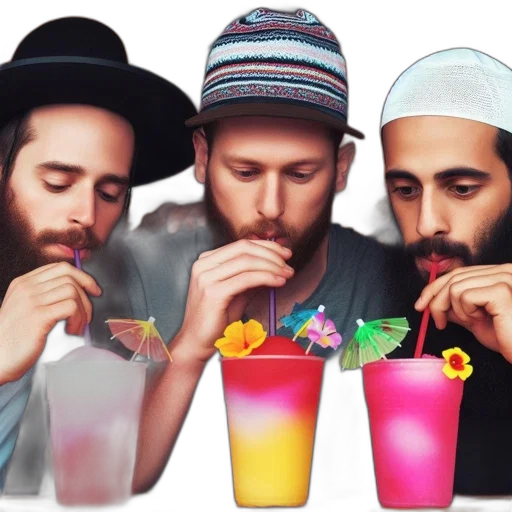 hat, food, watercolor, vaporwave transparent PNG cut-out