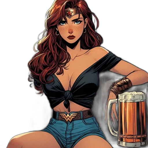 comic book art, cartoon, concept art, fantasy art transparent PNG cut-out