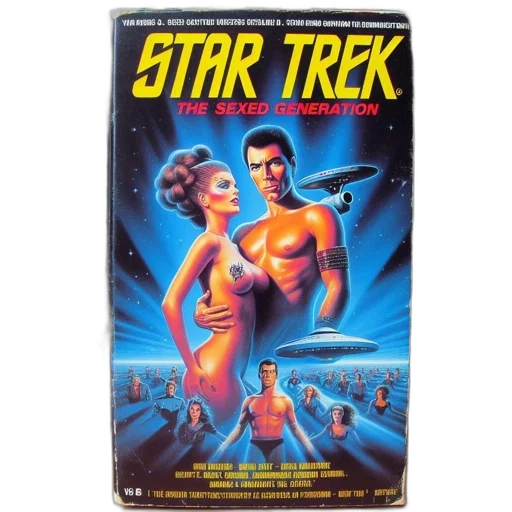 outer space, vhs, case, art transparent PNG cut-out