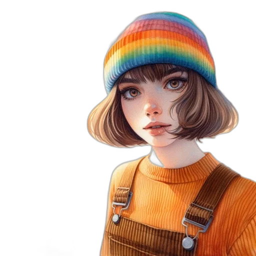 hat, face, jacket, robot transparent PNG cut-out