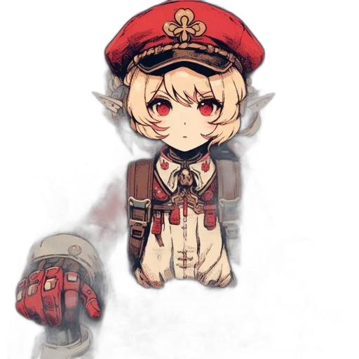 staff, weapon, hat, creature transparent PNG cut-out