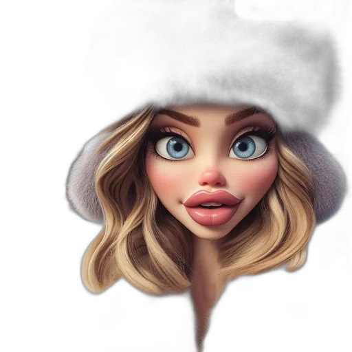 hat, face, photorealistic, cartoon transparent PNG cut-out