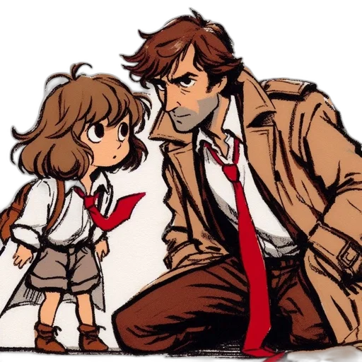jacket, concept art, anime, comic book art transparent PNG cut-out