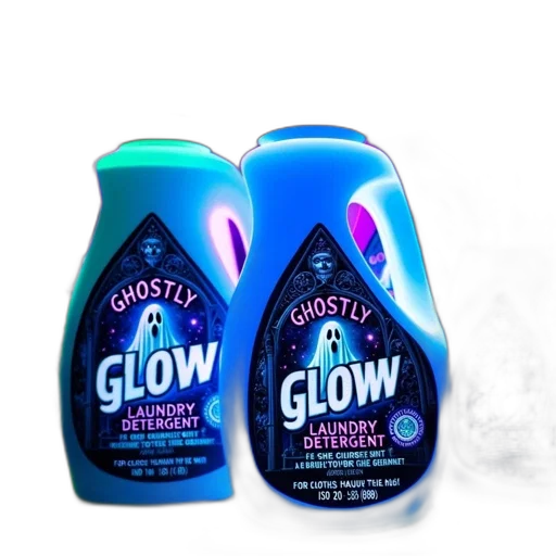bottle, neon lights, laundry, detergent transparent PNG cut-out