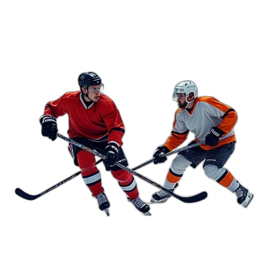 concept art, 3d render, photorealistic, hockey transparent PNG cut-out