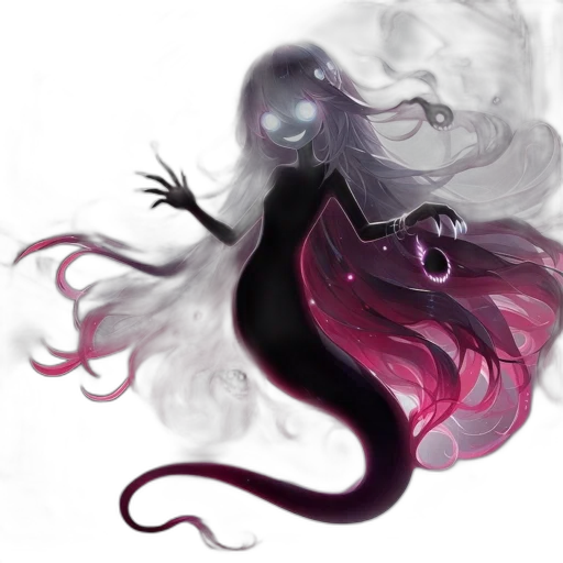 dragon, creature, hair, mask transparent PNG cut-out