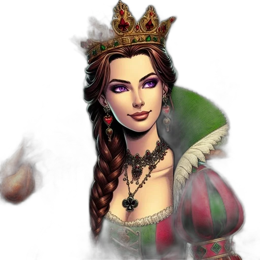 crown, jewelry, face, fantasy art transparent PNG cut-out