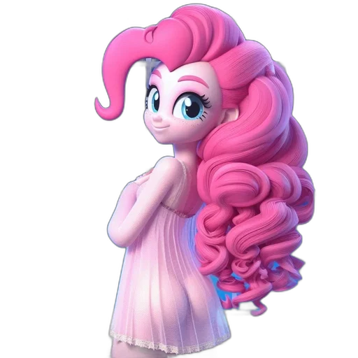 dress, hair, staff, crown transparent PNG cut-out