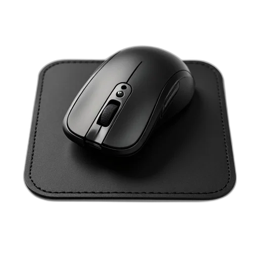 3d render, black, computer, mouse transparent PNG cut-out