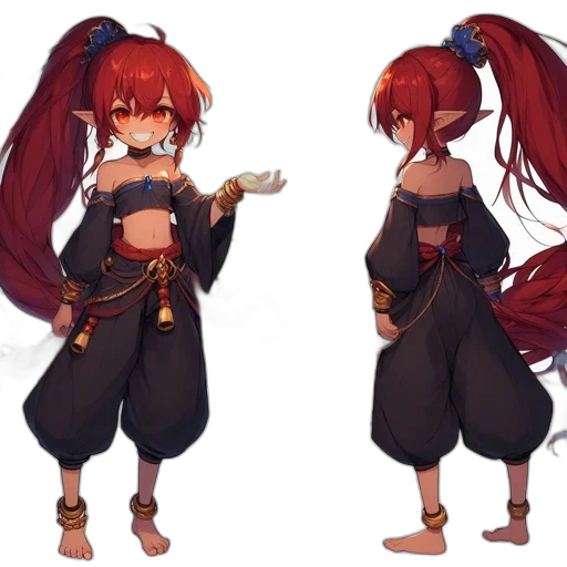 concept art, anime, fantasy art, 3d render transparent PNG cut-out