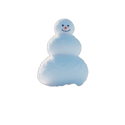 3d render, snow, picture, snowman transparent PNG cut-out