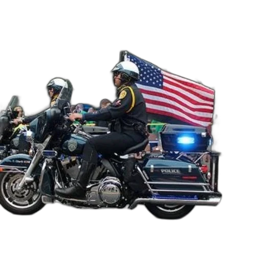 police, officer, motorcycle, american transparent PNG cut-out