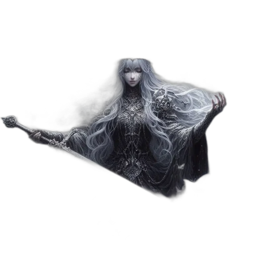 dress, hair, dragon, creature transparent PNG cut-out
