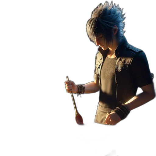 sword, staff, weapon, hair transparent PNG cut-out