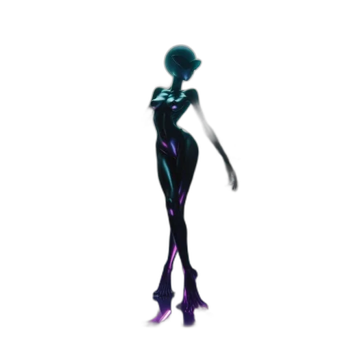dress, robot, staff, creature transparent PNG cut-out