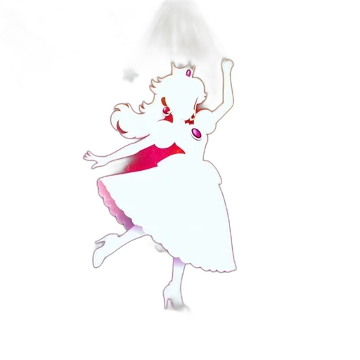 dress, dragon, staff, crown transparent PNG cut-out