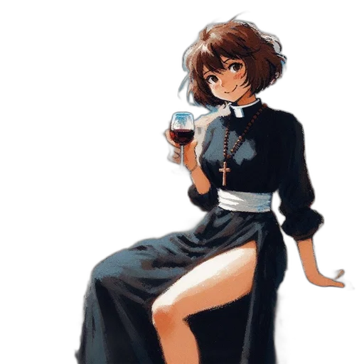 dress, staff, pixel art, concept art transparent PNG cut-out
