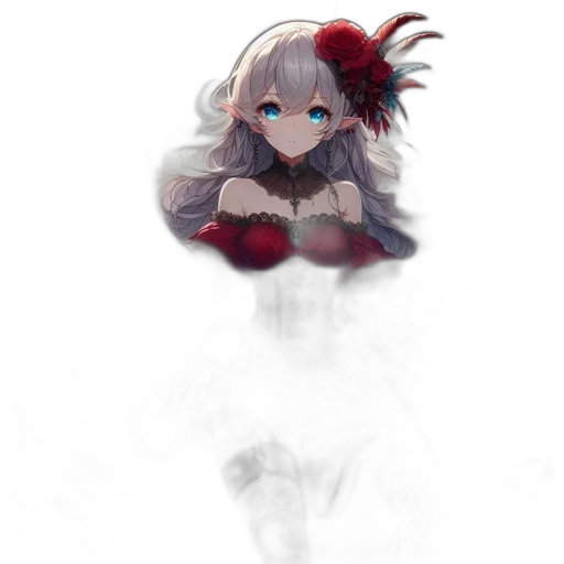 dress, creature, crown, mask transparent PNG cut-out