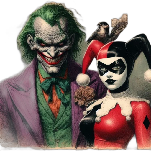 mask, comic book art, concept art, two transparent PNG cut-out