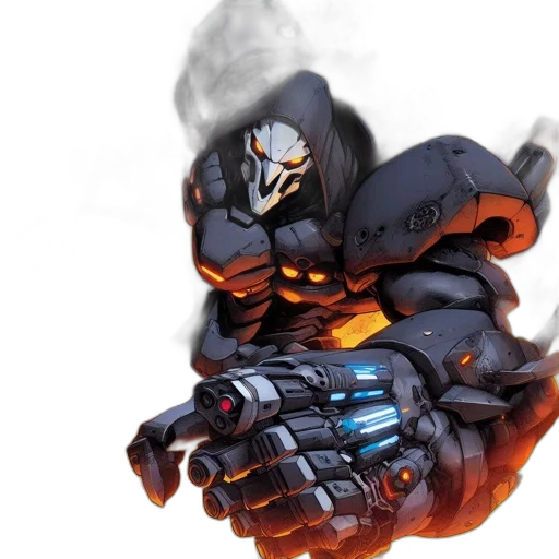 weapon, robot, concept art, comic book art transparent PNG cut-out