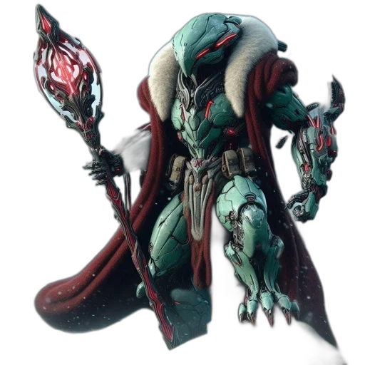 creature, robot, staff, weapon transparent PNG cut-out