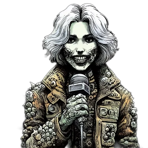 jacket, face, cartoon, comic book art transparent PNG cut-out
