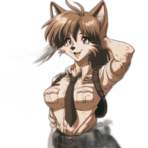 staff, animal, jacket, concept art transparent PNG cut-out