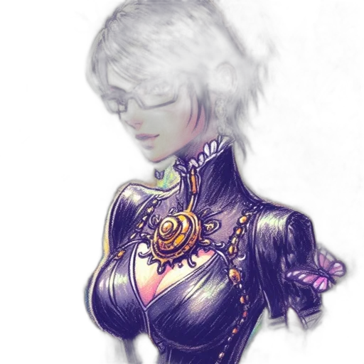 robot, dress, staff, face transparent PNG cut-out
