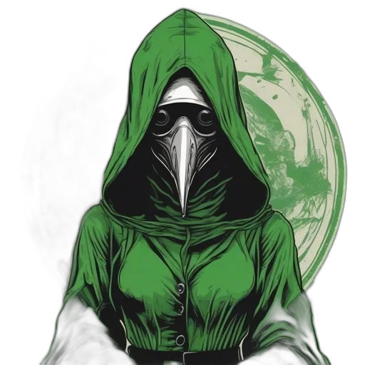 mask, jacket, face, comic book art transparent PNG cut-out