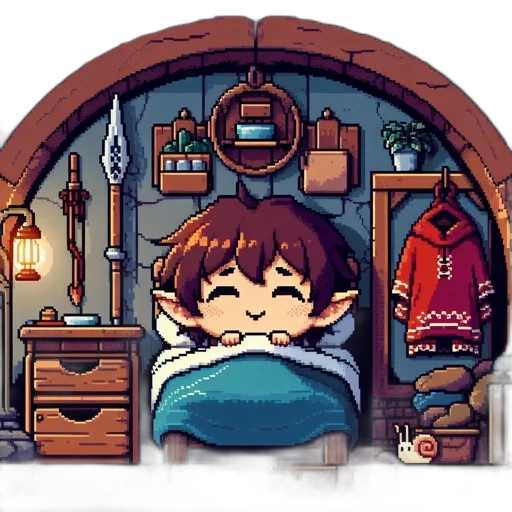 staff, dragon, pixel art, fantasy art transparent PNG cut-out