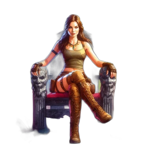 fantasy art, concept art, pixel art, comic book art transparent PNG cut-out