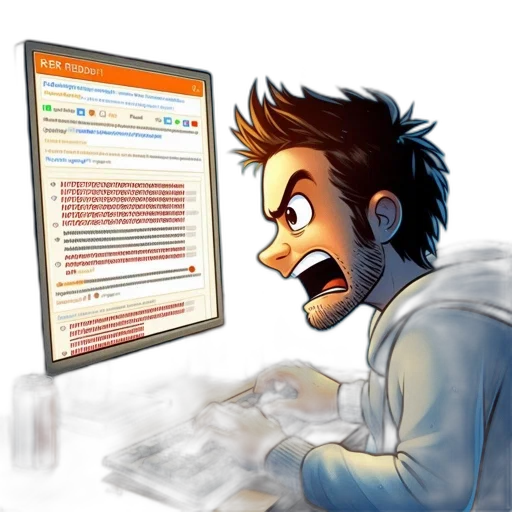 concept art, man, visibly, reacting transparent PNG cut-out