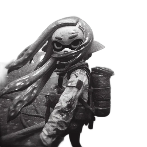robot, creature, mask, jacket transparent PNG cut-out
