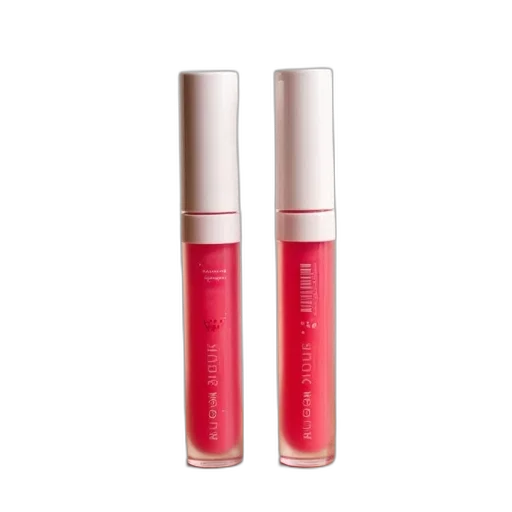 red, two, identical, bottles transparent PNG cut-out