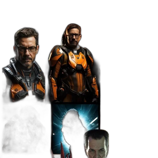 jacket, face, mask, robot transparent PNG cut-out