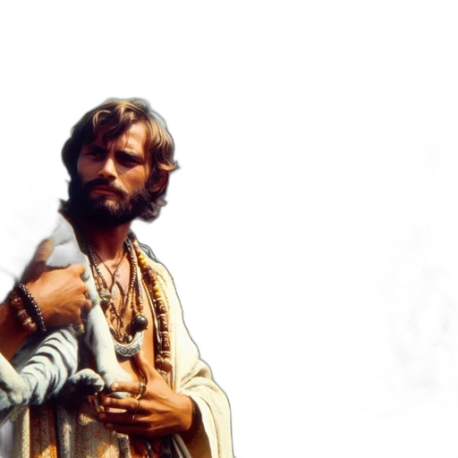 sword, man, long, hair transparent PNG cut-out