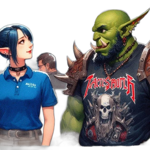 fantasy art, concept art, comic book art, photorealistic transparent PNG cut-out