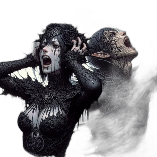 creature, mask, animal, concept art transparent PNG cut-out