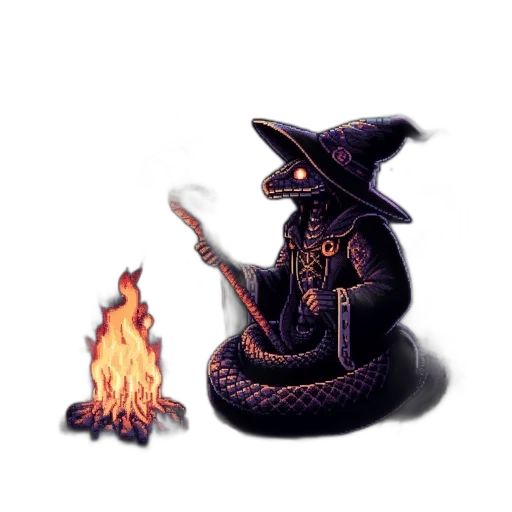 staff, hat, dragon, weapon transparent PNG cut-out