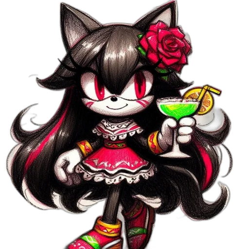 staff, flower, pixel art, concept art transparent PNG cut-out