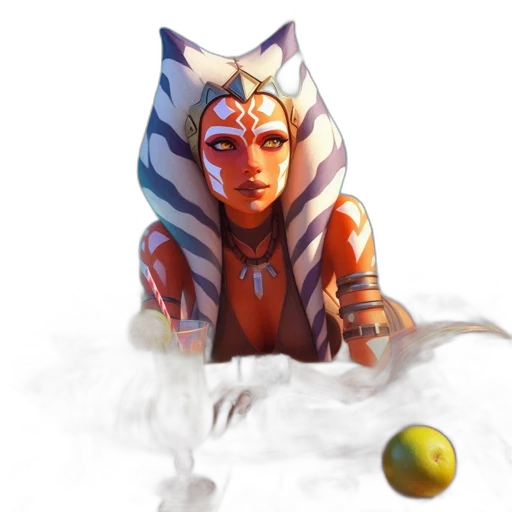 staff, mask, fantasy art, concept art transparent PNG cut-out
