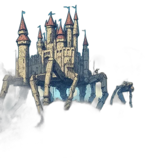 building, dragon, concept art, fantasy art transparent PNG cut-out