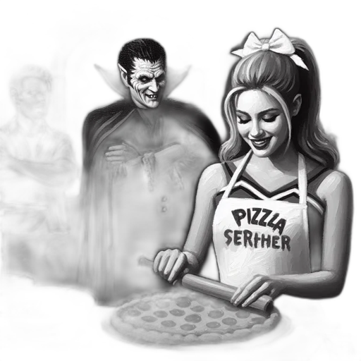 food, dress, face, comic book art transparent PNG cut-out