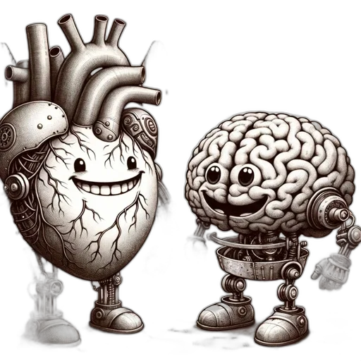 robot, concept art, comic book art, cartoon transparent PNG cut-out