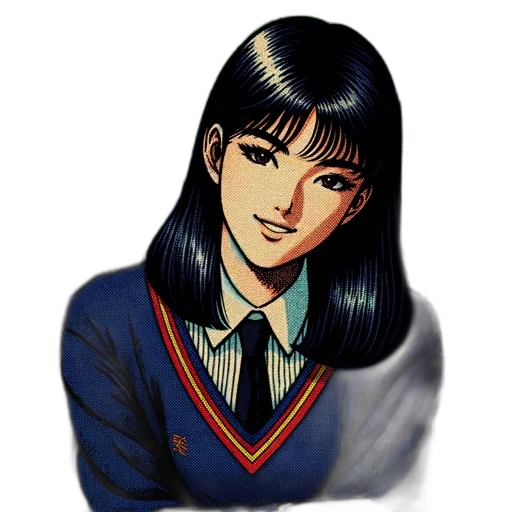 face, jewelry, jacket, hair transparent PNG cut-out