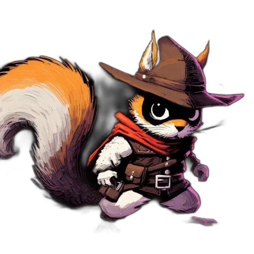staff, hat, animal, weapon transparent PNG cut-out