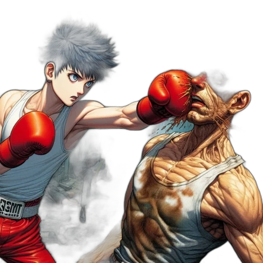 concept art, comic book art, anime, photorealistic transparent PNG cut-out